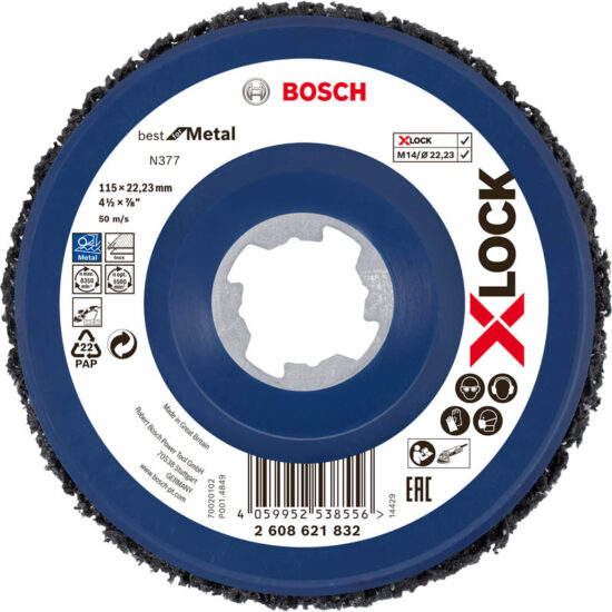 Диск обдирочный Bosch Best for Metal 115 N377 X-Lock