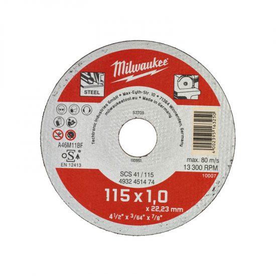 Диск отрезной Milwaukee SCS 41/115x1.0 A46M11-BF