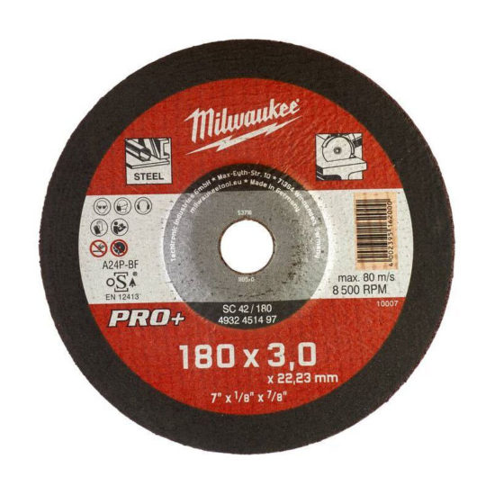 Диск отрезной Milwaukee PRO+ SCS 42/180х3.0 A24P-BF (заказ кратно 25 шт)