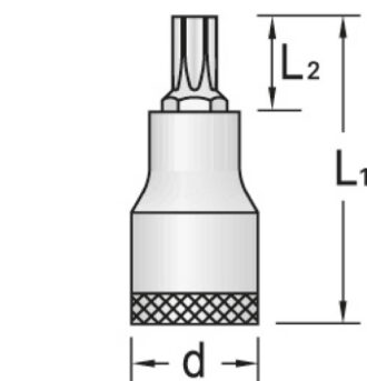 Головка торцевая отверточная 3/8" TORX, T20, Gedore