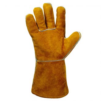 Перчатки сварщика (краги) Jeta Safety JWK301 из спилковой кожи с подкладкой, оранжевые, XL