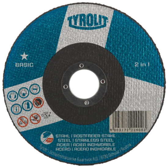 Диск отрезной Tyrolit Basic 230х3.0х22.23 A30-BF 42