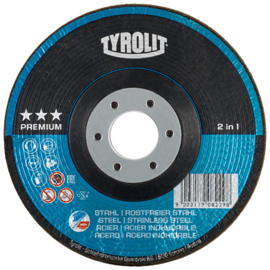 Диск обдирочный Tyrolit Premium Rondeller 125х22.23 A36Q-BF 29RON
