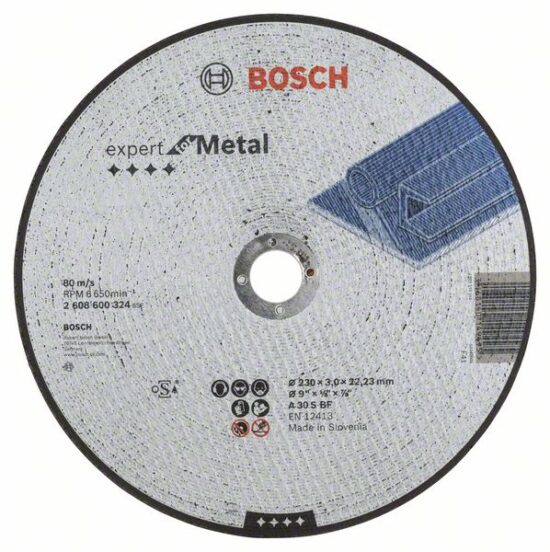 Диск отрезной Bosch Expert for Metal 230x3.0x22.23 A30S BF, прямой