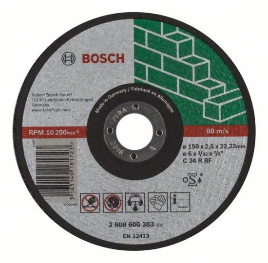 Диск отрезной Bosch Expert for Stone 150x2.5x22.23 C24R BF, прямой