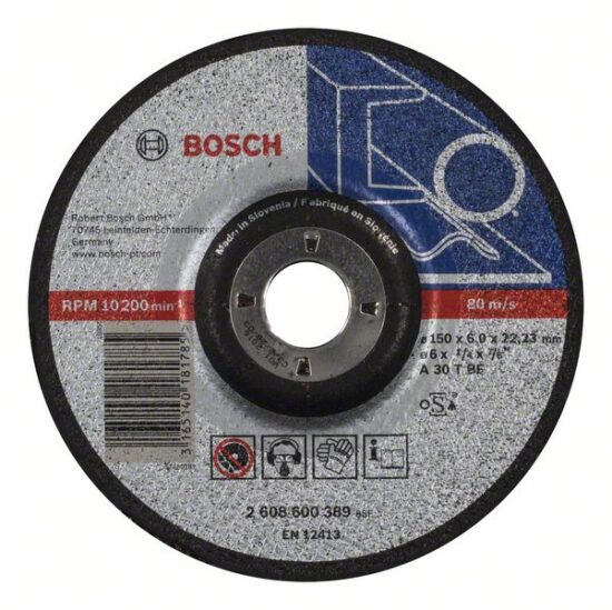 Диск обдирочный Bosch Expert for Metal 150x6.0x22.23 A30T BF, вогнутый