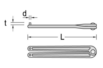 Ключ вилочный разводной, 5 мм, Gedore