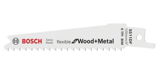 5 САБЕЛЬНЫХ ПИЛОК S 511 DF Flexible for Wood+Metal