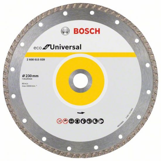Алмазный диск ECO Univ.Turbo 230-22,23