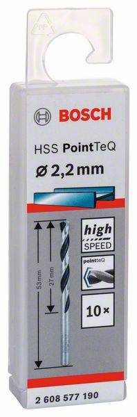 10 HSS PointTeQ сверл 2.2 мм