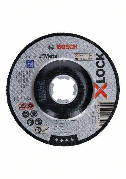 Диск отрезной Bosch Expert for Metal 125x2.5x22.23 A30S BF, вогнутый