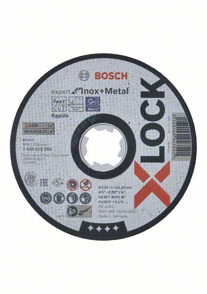 Диск отрезной Bosch Expert for Inox and Metal 125x1.0x22.23 AS60T INOX BF, прямой
