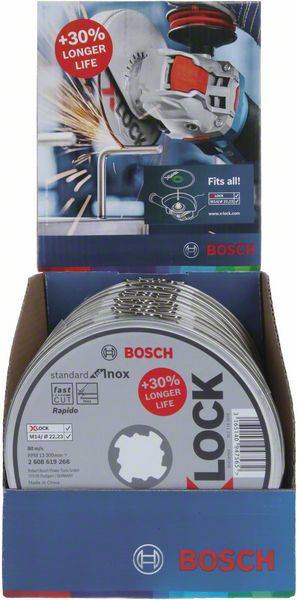 Диск отрезной Bosch Standard for Inox 115x1.0x22.23 WA60T BF, прямой, 10шт