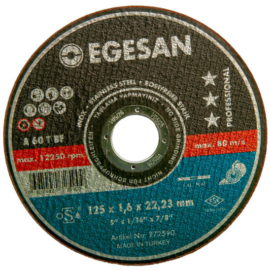 Диск отрезной Egesan Pro 41 125x1,6x22,23 A54TBF 2в1