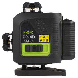 Лазерный уровень RGK PR-4D Green с зеленым лучом