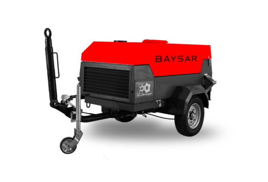 Дизельный компрессор BAYSAR DS165-7 на шасси